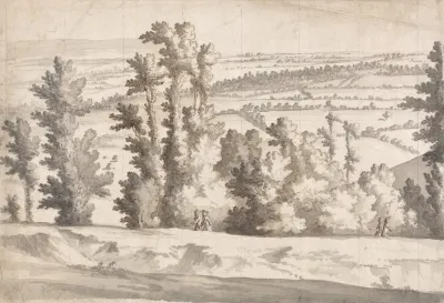 Figures Walking In A Landscape