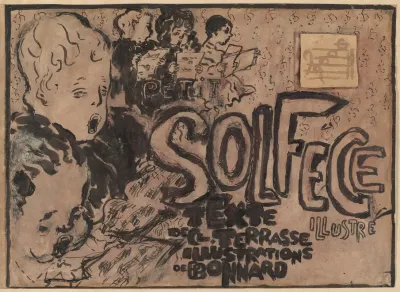 Final Study For The Cover Of Petit Solfege Illustre