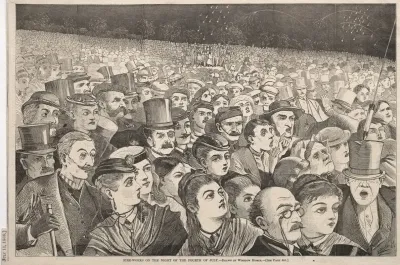 Fire Works On The Night Of The Fourth Of July