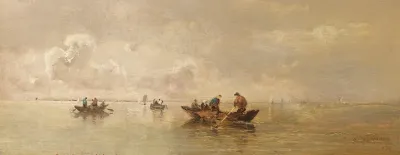 Fischer Auf Dem Chiemsee