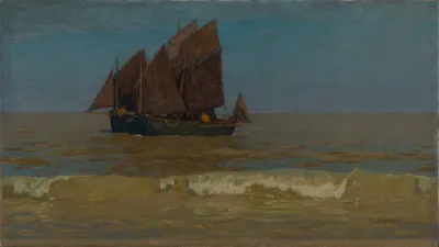 Fischerboote Bei La Panne