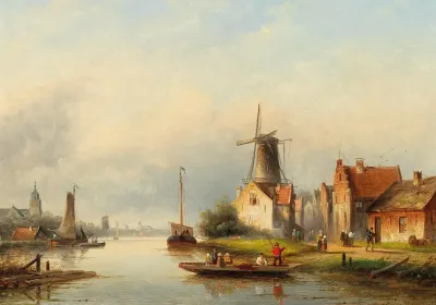 Fishermen On The Canal
