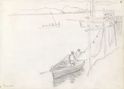 Fishing Boat By Shore Tarbert