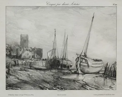 Fishing Boats Along The Beach