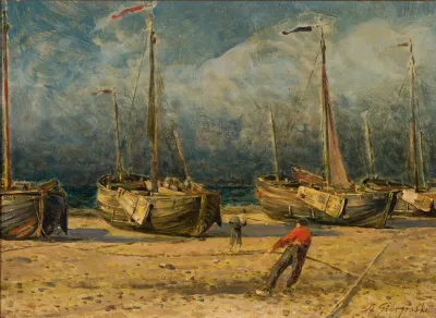 Fishing Boats At The Seaside