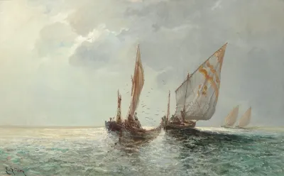 Fishing Boats By The Coast