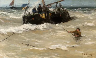 Fishing Boats In The Surf