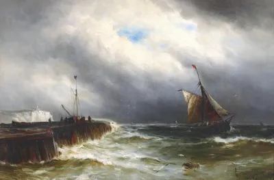 Fishing Boats Off The Coast