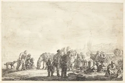 Fiskere Pa Stranden 2