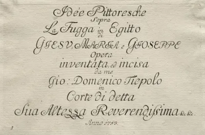 Flight Into Egypt Title Page