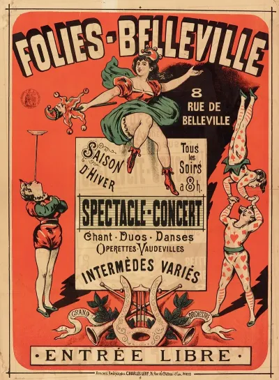 Folies Belleville 8 Rue De Belleville Saison Dhiver Tous Les Soirs A 8h Spectacle Concert