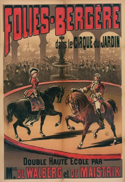 Folies Bergere Dans Le Cirque Du Jardin