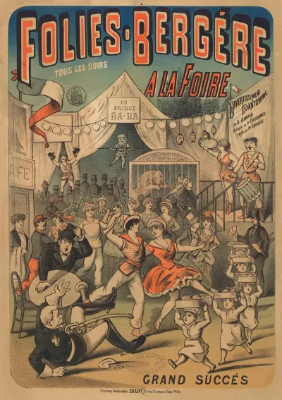 Folies Bergere Tous Les Soirs A La Foire Divertissement Pantomime De G Adrien Musique De Mr Desormes