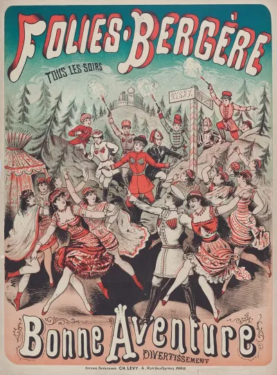 Folies Bergere Tous Les Soirs Bonne Aventure Divertissement