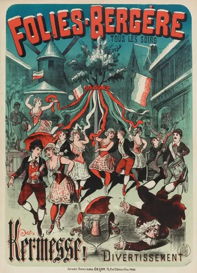 Folies Bergere Tous Les Soirs Kermesse Divertissement