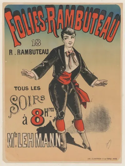 Folies Rambuteau Mlle Lehmann