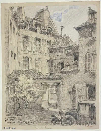 Fond De La Rue Du Jardinet