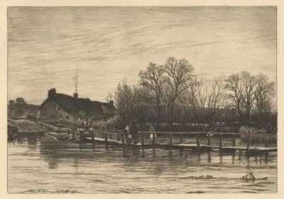 Footbridge Over The Wiley