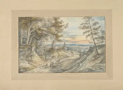 Forest Road At Evening