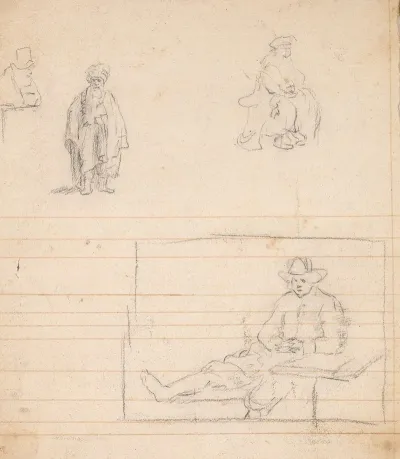 Four Sketches Of Man