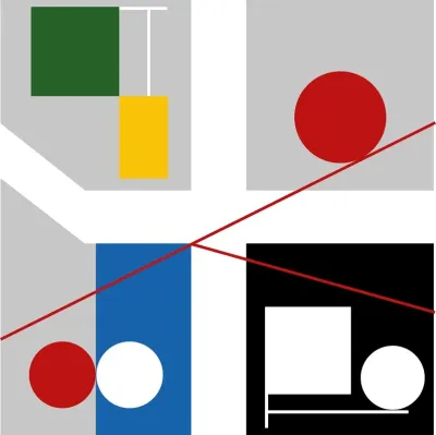 Four Spaces With Red Rolling Circles