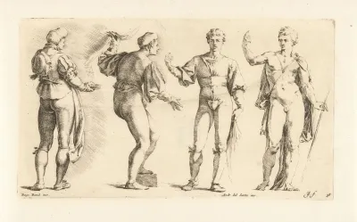 Four Standing Men In Different Positions
