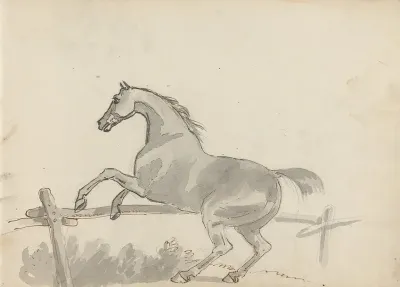 Fourty Three Studies Of Horses And Riders Pl 05