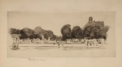 Fragment From The Jardin Du Luxembourgin Paris