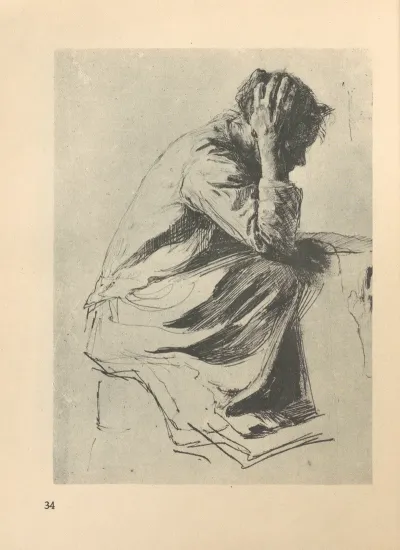 Frau an wiege