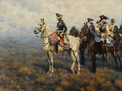 Frederick The Great Surveying The Field Of Battle
