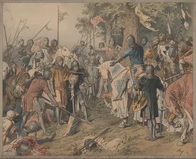 Frederik The Handsome Is Captured In The Battle Of Muhldorf