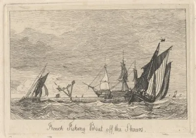 French Fishing Boat Off The Shears