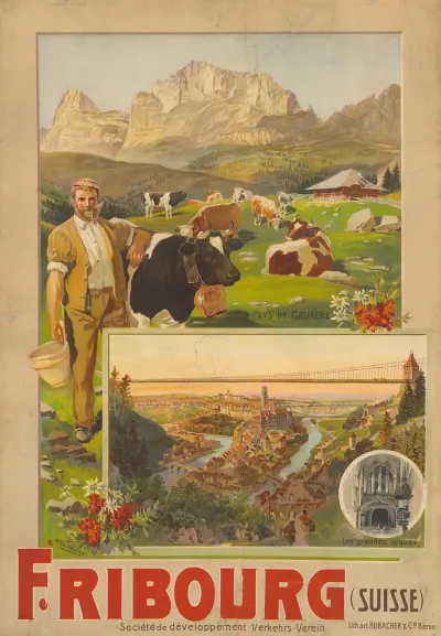 Fribourg Suisse Societe De Developpement Verkehrs Verein