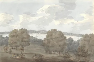 From Window At Cadland September 24 1824