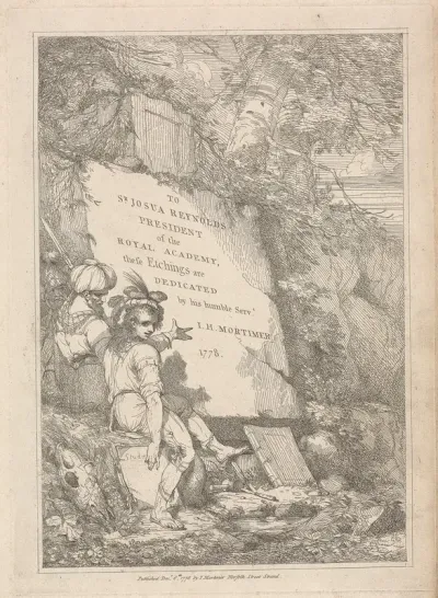 Frontispiece Dedicated To Sir Joshua Reynolds