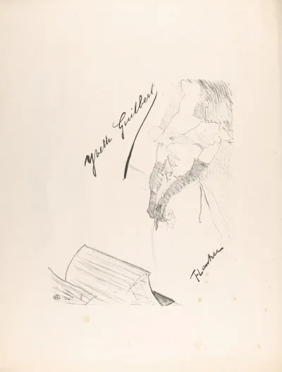 Frontispiece Yvette Guilbert Before The Prompters Box