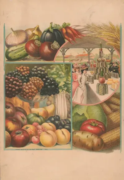 Fruit Vegetables And Women At The Racetrack Visiting A Food Vendor