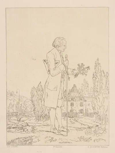 Full Length Portrait Of J J Rousseau