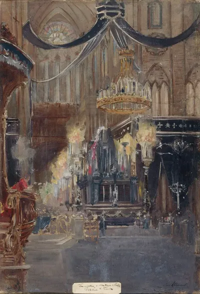 Funerailles Du President Felix Faure A Notre Dame Le 23 Fevrier 1899