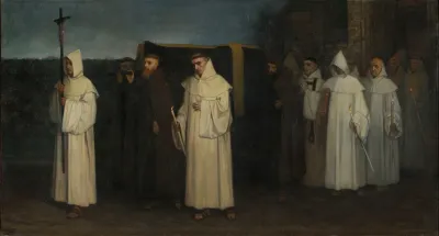 Funeral Of A Trappist Monk