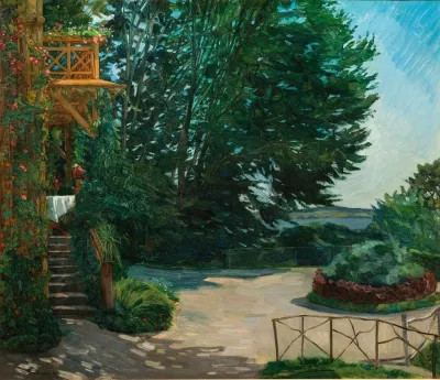Garten Einer Villa Am Starnberger See