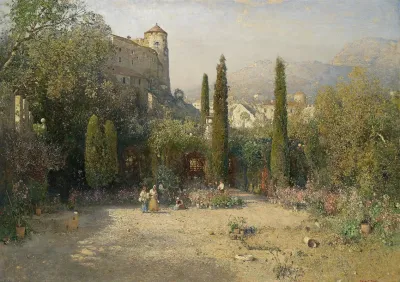 Gartenpartie Aus Dem Etschtal