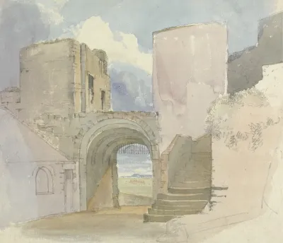 Gateway At Bamburgh Castle