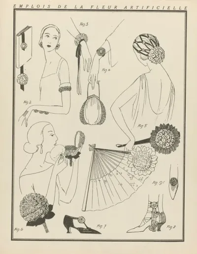 Gazette Du Bon Ton Emplois De La Fleur Artificielle