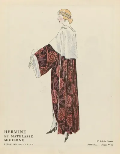 Gazette Du Bon Ton Hermine Et Matelasse Moderne Tissu De Bianchini