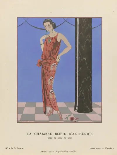 Gazette Du Bon Ton La Chambre Bleue Darthenice Robe Du Soir De Beer