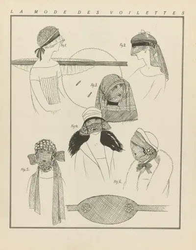 Gazette Du Bon Ton La Mode Des Voilettes