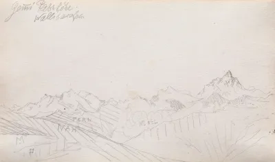 Gemmi Pass Valais Alps