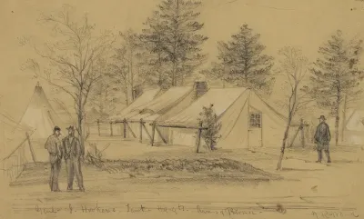 Genl J Hookers Tent Hdqts Army Of Potomac