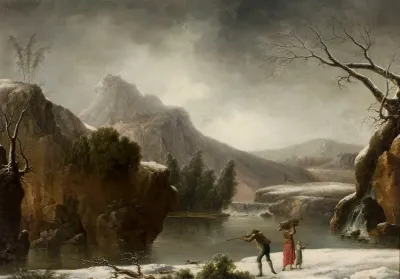 Genre Scene Mountain Landscape